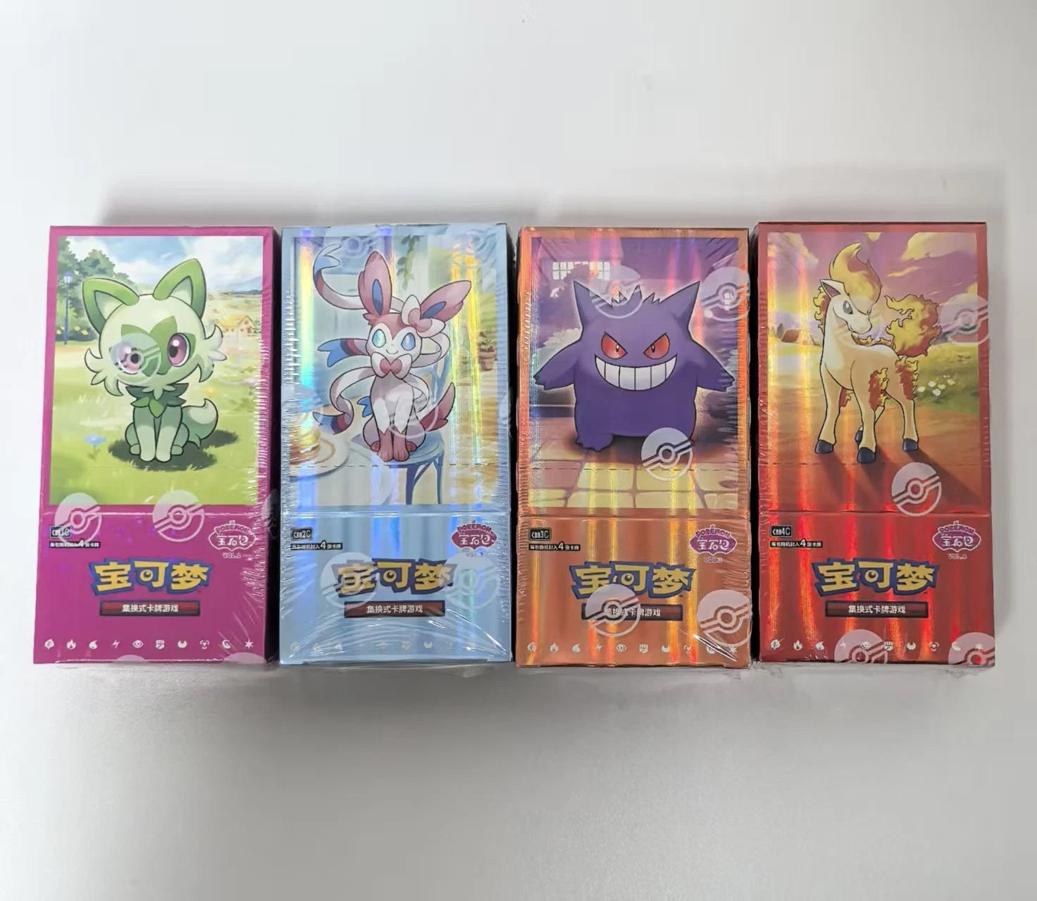 Pokemon S-Chinese Gem Pack Vol.1 Vol.2 Vol.3 Vol.4 Booster Box 4 Box Set Sealed
