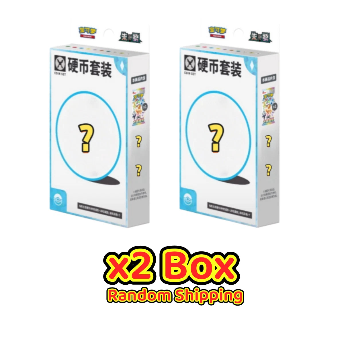 Pokemon TCG Chinese SV Eeveelution Coin Set 9 Styles Sealed Box Random Shipping