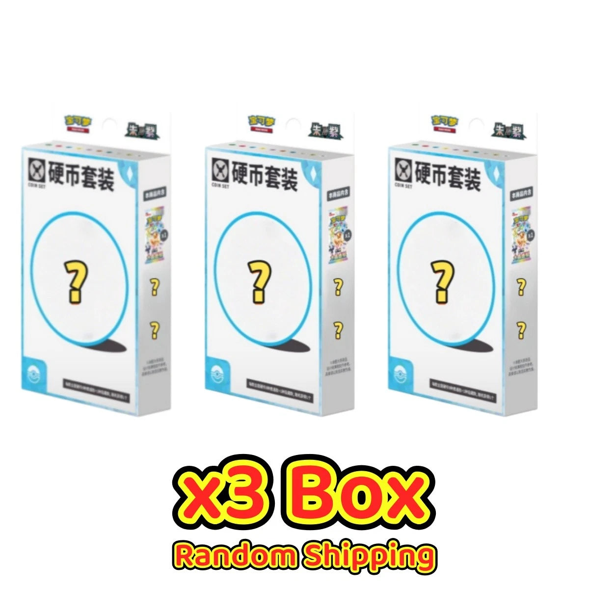 Pokemon TCG Chinese SV Eeveelution Coin Set 9 Styles Sealed Box Random Shipping