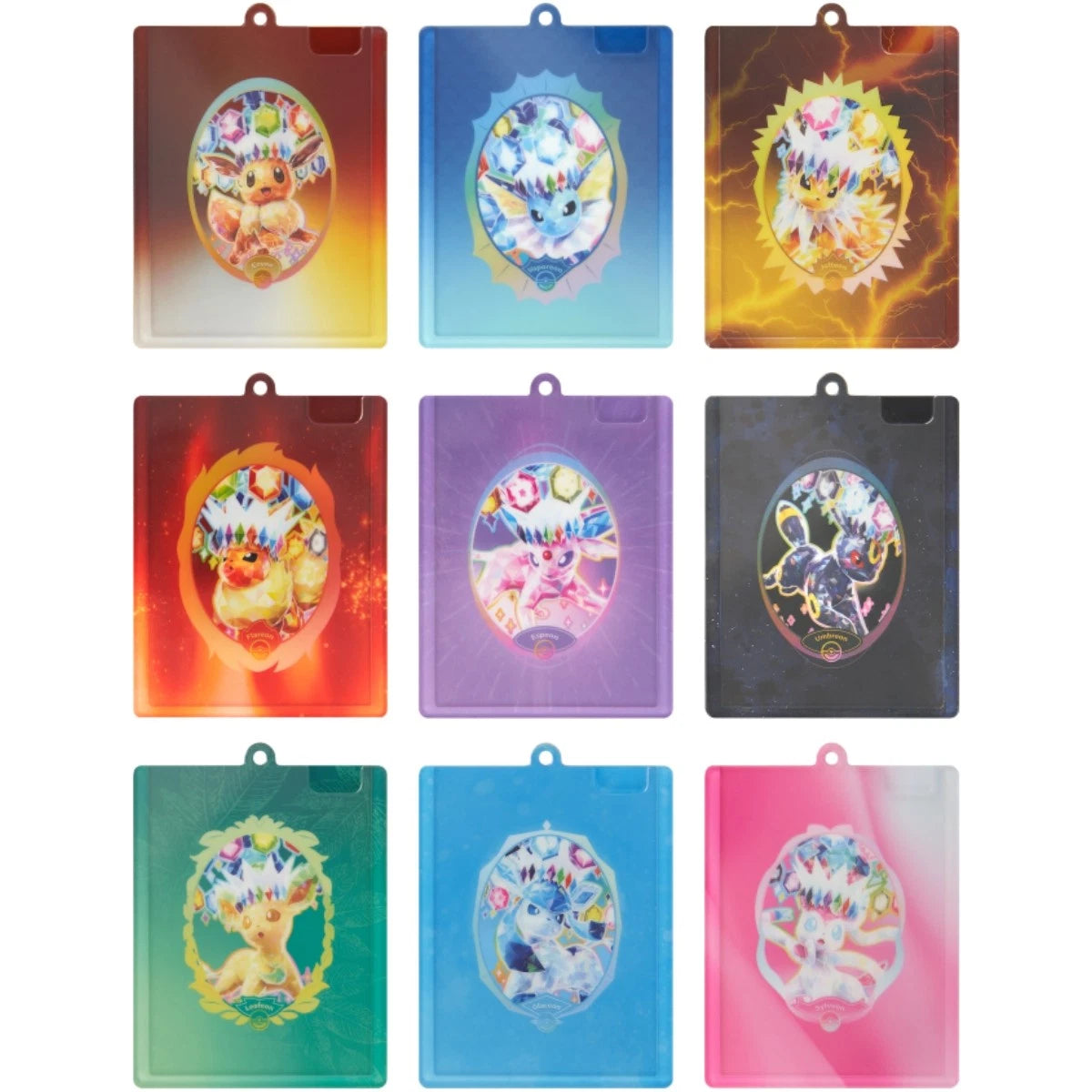IN STOCK Pokémon Chinese Eeveelutions Glitter Shaker Card Display Charm Box 2026