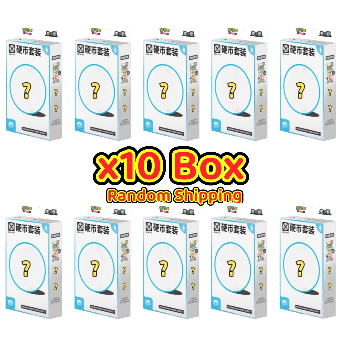 Pokemon TCG Chinese SV Eeveelution Coin Set 9 Styles Sealed Box Random Shipping